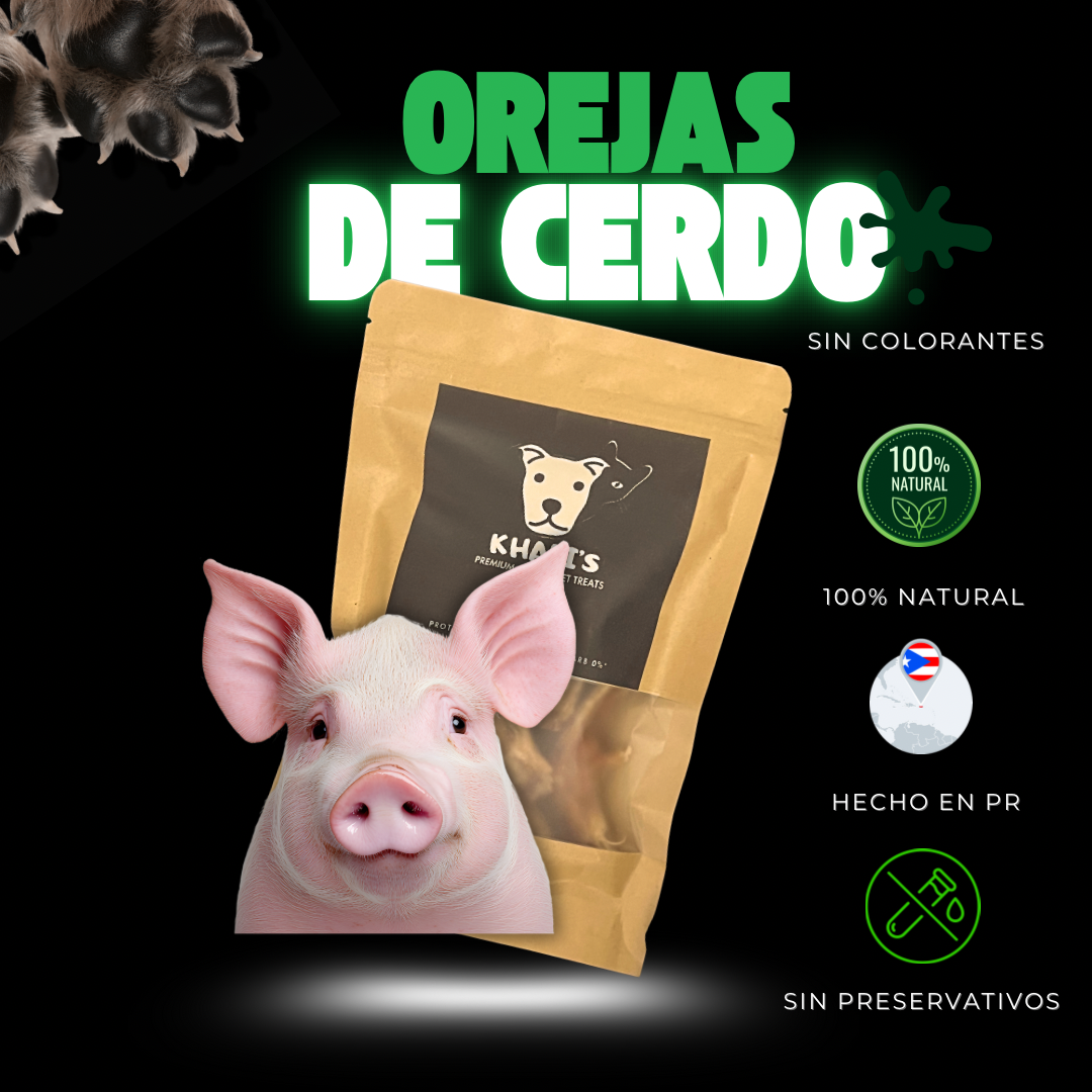 Orejas de cerdo para perros en Puerto Rico