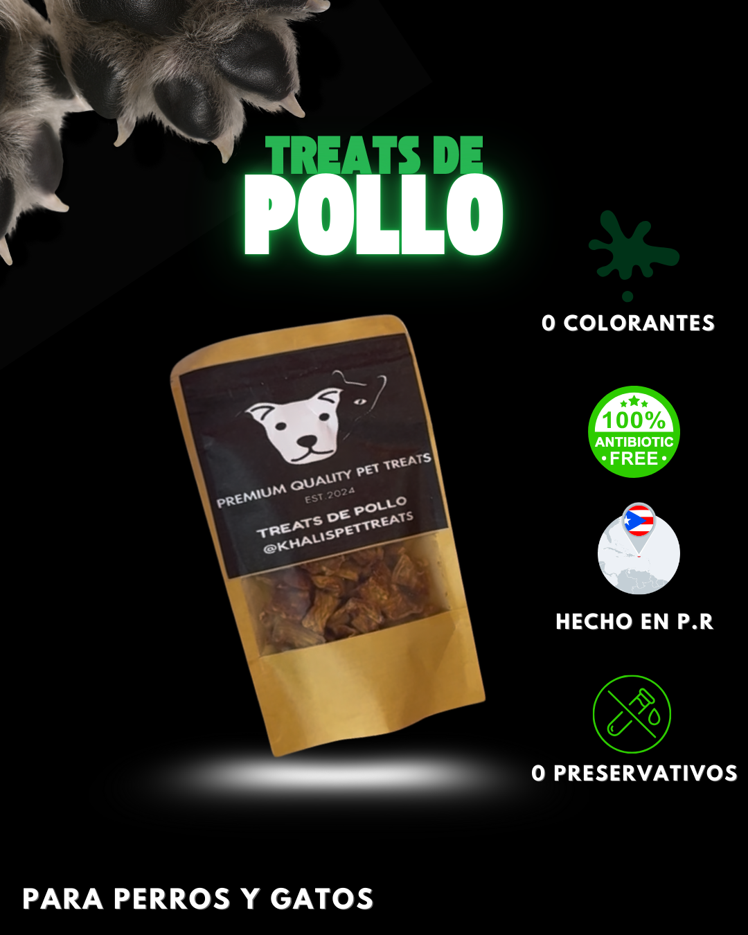 Dehydrated Chicken treats for dogs puerto rico 